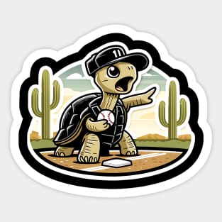 Desert baseball Tortoise Sticker